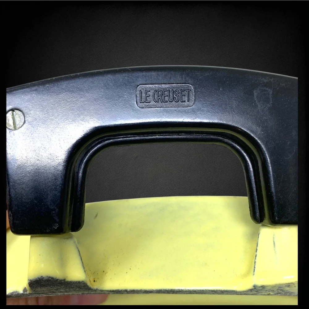 Vintage Le Creuset Raymond Loewy Tostador Grill Elysée Yellow MCM France 1960s